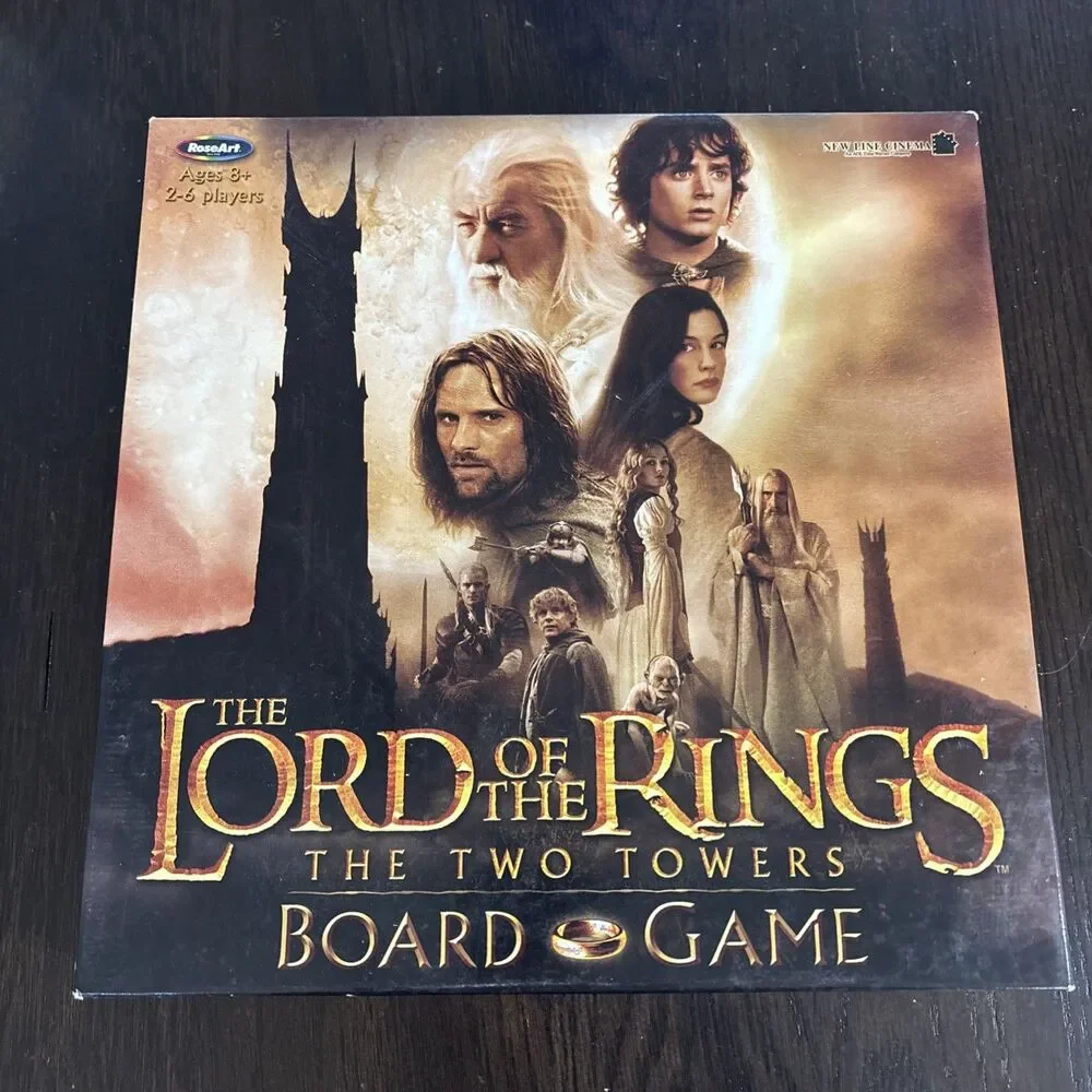 The Lord of the Rings The Two Towers Board Game COMPLETE Roseart 2003 LOTR